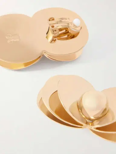 La DoubleJ Aura Gold-plated Clip Earrings | Thumbnail 3 La DoubleJ Aura Gold-plated Clip Earrings | Thumbnail 3