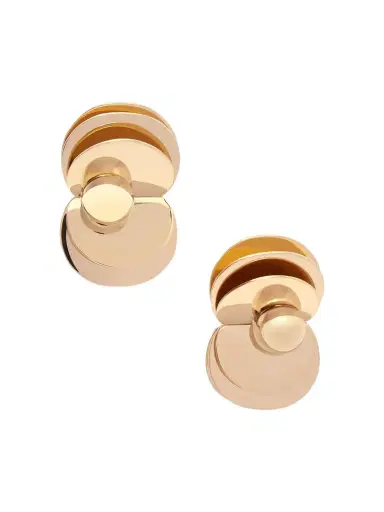 La DoubleJ Aura Gold-plated Clip Earrings | Thumbnail 1 La DoubleJ Aura Gold-plated Clip Earrings | Thumbnail 1