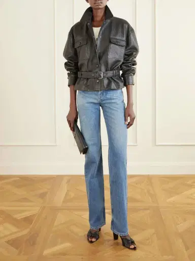 Saint Laurent Distressed High-rise Straight-leg Jeans | Thumbnail 2 Saint Laurent Distressed High-rise Straight-leg Jeans | Thumbnail 2