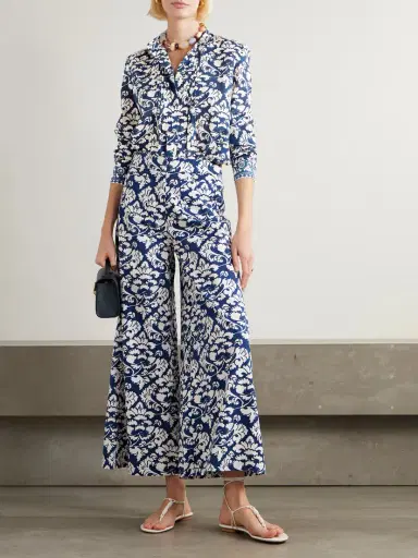 Emporio Sirenuse Chiara Floral-print Cotton Blouse | Thumbnail 2 Emporio Sirenuse Chiara Floral-print Cotton Blouse | Thumbnail 2