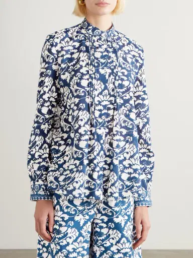 Emporio Sirenuse Chiara Floral-print Cotton Blouse | Thumbnail 3 Emporio Sirenuse Chiara Floral-print Cotton Blouse | Thumbnail 3