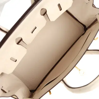 HERMÈS Hermes Birkin 25 Nata Ostrich Gold Hardware | Thumbnail 8 HERMÈS Hermes Birkin 25 Nata Ostrich Gold Hardware | Thumbnail 8