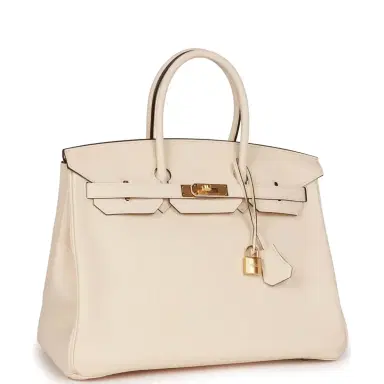 HERMÈS Hermes Birkin 35 Nata Clemence Gold Hardware | Thumbnail 2 HERMÈS Hermes Birkin 35 Nata Clemence Gold Hardware | Thumbnail 2