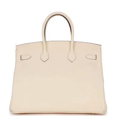 HERMÈS Hermes Birkin 35 Nata Clemence Gold Hardware | Thumbnail 4 HERMÈS Hermes Birkin 35 Nata Clemence Gold Hardware | Thumbnail 4