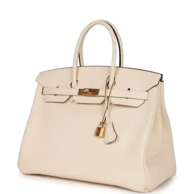 HERMÈS Hermes Birkin 35 Nata Clemence Gold Hardware | Thumbnail 5 HERMÈS Hermes Birkin 35 Nata Clemence Gold Hardware | Thumbnail 5