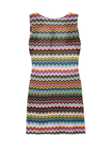 Missoni Open-Back Zig Zag Lamé Mini Dress | Thumbnail 1 Missoni Open-Back Zig Zag Lamé Mini Dress | Thumbnail 1