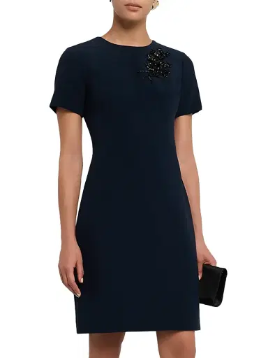 SACHIN & BABI Women's Tamara Embellished Crepe Minidress - Midnight | Thumbnail 3 SACHIN & BABI Women's Tamara Embellished Crepe Minidress - Midnight | Thumbnail 3