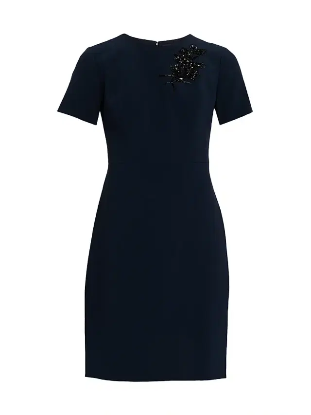 Women's Tamara Embellished Crepe Minidress - Midnight Women's Tamara Embellished Crepe Minidress - Midnight