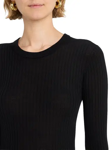 A.L.C. Women's Kyle Ribbed Wool Slim-Fit Top | Thumbnail 5 A.L.C. Women's Kyle Ribbed Wool Slim-Fit Top | Thumbnail 5
