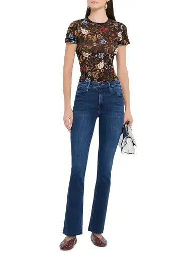 Mother Women's The Dazzler Mid-Rise Stretch Ankle Fray Jeans - Fancy Meeting You Here - Size 31 | Thumbnail 2 Mother Women's The Dazzler Mid-Rise Stretch Ankle Fray Jeans - Fancy Meeting You Here - Size 31 | Thumbnail 2