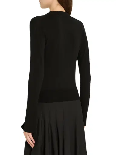 SIMKHAI Women's Natia Jersey Cowlneck Top - Black | Thumbnail 4 SIMKHAI Women's Natia Jersey Cowlneck Top - Black | Thumbnail 4