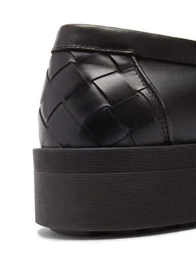 Bottega Veneta Men's James Intrecciato-Detailed Leather Loafers | Thumbnail 6 Bottega Veneta Men's James Intrecciato-Detailed Leather Loafers | Thumbnail 6