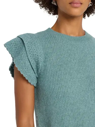Rails Women's Stasia Flutter-Sleeve Sweater - Teal | Thumbnail 5 Rails Women's Stasia Flutter-Sleeve Sweater - Teal | Thumbnail 5