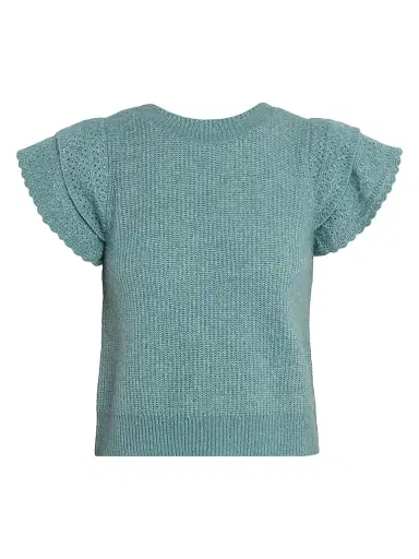 Rails Women's Stasia Flutter-Sleeve Sweater - Teal | Thumbnail 1 Rails Women's Stasia Flutter-Sleeve Sweater - Teal | Thumbnail 1