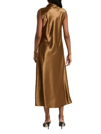 Rails Women's Lorenza Scarf-Detail Bias-Cut Satin Maxi Dress - Ginger | Thumbnail 5 Rails Women's Lorenza Scarf-Detail Bias-Cut Satin Maxi Dress - Ginger | Thumbnail 5