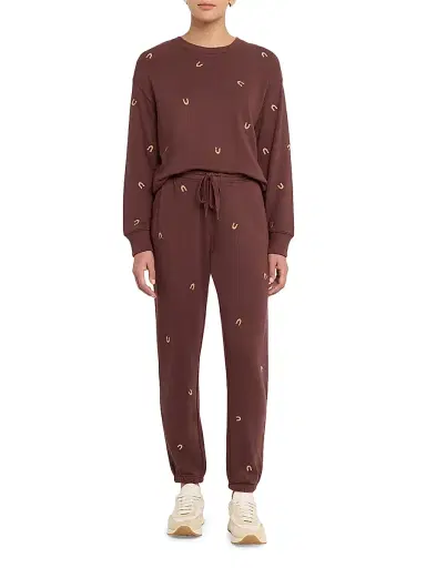 Rails Women's Ramona Embroidered Stretch-Cotton Sweatshirt - Horseshoes | Thumbnail 2 Rails Women's Ramona Embroidered Stretch-Cotton Sweatshirt - Horseshoes | Thumbnail 2