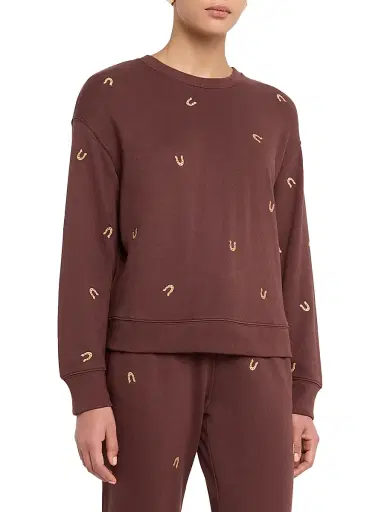 Rails Women's Ramona Embroidered Stretch-Cotton Sweatshirt - Horseshoes | Thumbnail 3 Rails Women's Ramona Embroidered Stretch-Cotton Sweatshirt - Horseshoes | Thumbnail 3