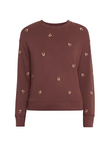 Rails Women's Ramona Embroidered Stretch-Cotton Sweatshirt - Horseshoes | Thumbnail 1 Rails Women's Ramona Embroidered Stretch-Cotton Sweatshirt - Horseshoes | Thumbnail 1
