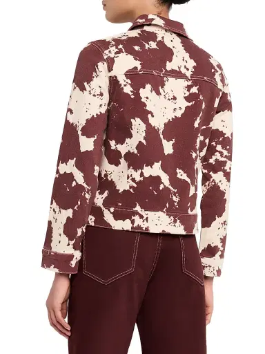 Rails Women's Trabuco Cow-Printed Stretch-Cotton Jacket - Cowgirl | Thumbnail 4 Rails Women's Trabuco Cow-Printed Stretch-Cotton Jacket - Cowgirl | Thumbnail 4
