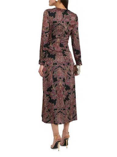 MISA Los Angeles Women's Eliza Floral Jersey Midi-Dress | Thumbnail 4 MISA Los Angeles Women's Eliza Floral Jersey Midi-Dress | Thumbnail 4