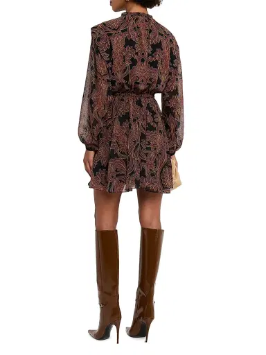 MISA Los Angeles Women's Lilly Floral Chiffon Minidress | Thumbnail 4 MISA Los Angeles Women's Lilly Floral Chiffon Minidress | Thumbnail 4