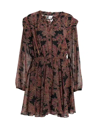 MISA Los Angeles Women's Lilly Floral Chiffon Minidress | Thumbnail 1 MISA Los Angeles Women's Lilly Floral Chiffon Minidress | Thumbnail 1