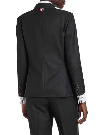 Thom Browne Women's Classic Wool Twill Sport Coat - Black - Size 0 | Thumbnail 5 Thom Browne Women's Classic Wool Twill Sport Coat - Black - Size 0 | Thumbnail 5