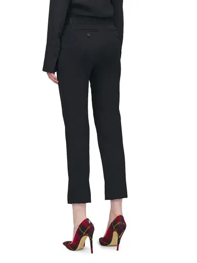 Alexander McQueen Women's Wool Crop Trousers | Thumbnail 5 Alexander McQueen Women's Wool Crop Trousers | Thumbnail 5