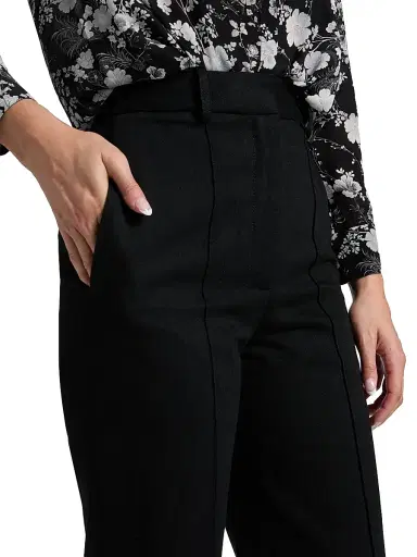 Adam Lippes Women's Deeda Cotton Wide-Leg Pants - Black | Thumbnail 6 Adam Lippes Women's Deeda Cotton Wide-Leg Pants - Black | Thumbnail 6