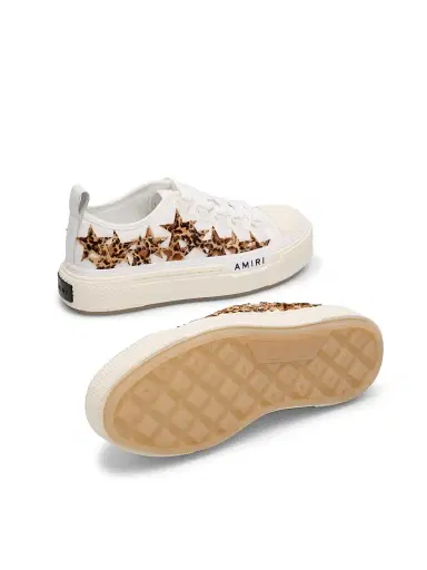 Amiri Women's Stars Court Appliqué Low-Top Leather Sneakers - Dark Brown | Thumbnail 6 Amiri Women's Stars Court Appliqué Low-Top Leather Sneakers - Dark Brown | Thumbnail 6
