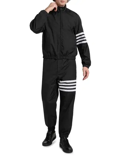 Thom Browne Men's Ripstop Nylon Raglan Track Jacket | Thumbnail 2 Thom Browne Men's Ripstop Nylon Raglan Track Jacket | Thumbnail 2