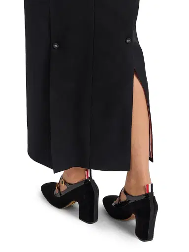 Thom Browne Women's Satin-Trim Wool Tank Maxi Dress | Thumbnail 6 Thom Browne Women's Satin-Trim Wool Tank Maxi Dress | Thumbnail 6