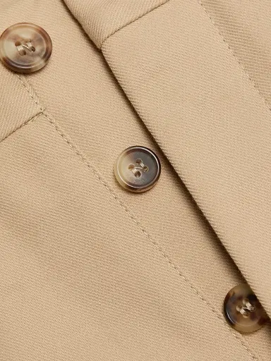 WARDROBE.NYC Women's Drill Twill Cotton Straight-Leg Trousers - Khaki | Thumbnail 7 WARDROBE.NYC Women's Drill Twill Cotton Straight-Leg Trousers - Khaki | Thumbnail 7