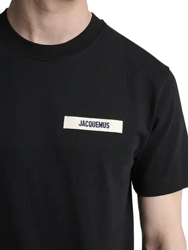 Jacquemus Men's Grosgrain Logo Cotton T-Shirt | Thumbnail 5 Jacquemus Men's Grosgrain Logo Cotton T-Shirt | Thumbnail 5