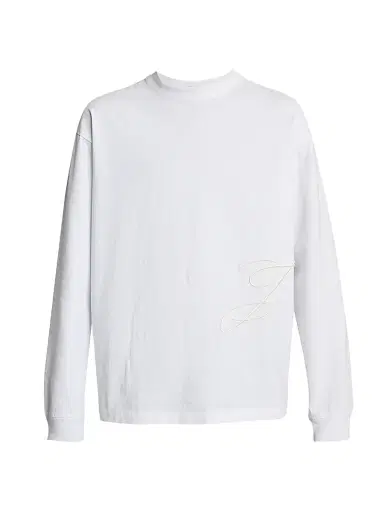 Jacquemus Men's J-Embroidered Long-Sleeve T-Shirt - White - Size Small | Thumbnail 1 Jacquemus Men's J-Embroidered Long-Sleeve T-Shirt - White - Size Small | Thumbnail 1
