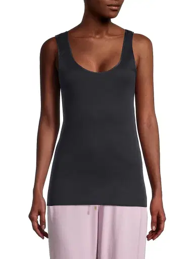 Hanro Women's Cotton Seamless Tank Top - Black - Size XL | Thumbnail 3 Hanro Women's Cotton Seamless Tank Top - Black - Size XL | Thumbnail 3