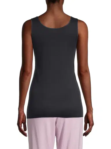 Hanro Women's Cotton Seamless Tank Top - Black - Size XL | Thumbnail 4 Hanro Women's Cotton Seamless Tank Top - Black - Size XL | Thumbnail 4