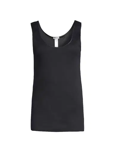 Hanro Women's Cotton Seamless Tank Top - Black - Size XL | Thumbnail 1 Hanro Women's Cotton Seamless Tank Top - Black - Size XL | Thumbnail 1