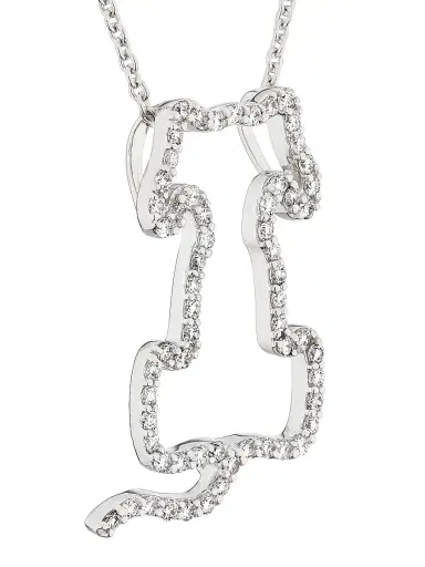 Roberto Coin Women's Tiny Treasures 18K White Gold & 0.24 TCW Diamond Dog Pendant Necklace - White Gold | Thumbnail 5 Roberto Coin Women's Tiny Treasures 18K White Gold & 0.24 TCW Diamond Dog Pendant Necklace - White Gold | Thumbnail 5