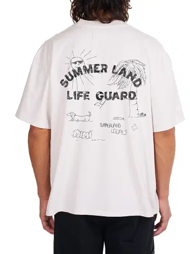 Nahmias Men's Life Guard Script Boxy T-Shirt - White Jersey - Size XXL | Thumbnail 2 Nahmias Men's Life Guard Script Boxy T-Shirt - White Jersey - Size XXL | Thumbnail 2