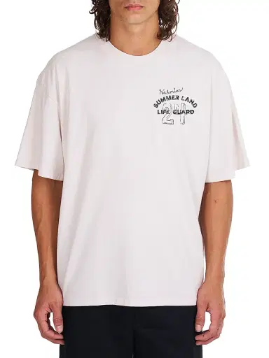 Nahmias Men's Life Guard Script Boxy T-Shirt - White Jersey - Size XXL | Thumbnail 1 Nahmias Men's Life Guard Script Boxy T-Shirt - White Jersey - Size XXL | Thumbnail 1