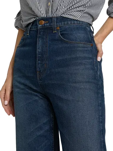 Jamie Haller Women's The Crease Flare Jeans - Distressed Dark | Thumbnail 6 Jamie Haller Women's The Crease Flare Jeans - Distressed Dark | Thumbnail 6