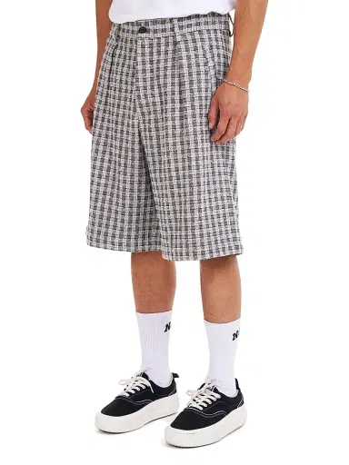 Nahmias Men's Jacquard Pleated Shorts - Blackwhite Jacquard - Size 30 | Thumbnail 2 Nahmias Men's Jacquard Pleated Shorts - Blackwhite Jacquard - Size 30 | Thumbnail 2