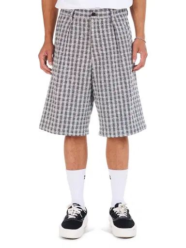 Nahmias Men's Jacquard Pleated Shorts - Blackwhite Jacquard - Size 30 | Thumbnail 1 Nahmias Men's Jacquard Pleated Shorts - Blackwhite Jacquard - Size 30 | Thumbnail 1