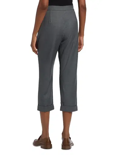 Co Women's Turn Up Cuff Wool Crop Joggers | Thumbnail 5 Co Women's Turn Up Cuff Wool Crop Joggers | Thumbnail 5