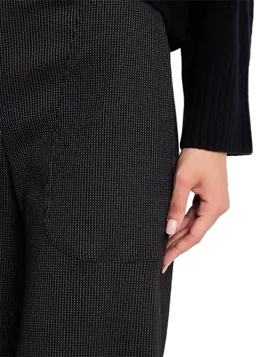 JBQ Women's Oslo Checkered Wide-Leg Pants - Midnight | Thumbnail 5 JBQ Women's Oslo Checkered Wide-Leg Pants - Midnight | Thumbnail 5