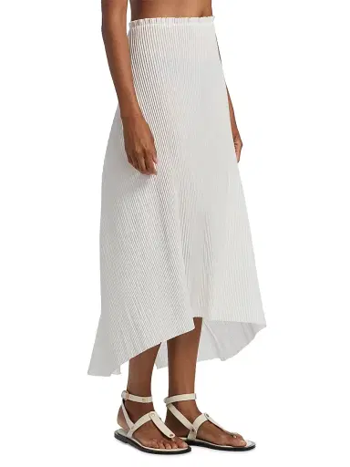 Co Women's Plisse High-Low Midi-Skirt | Thumbnail 4 Co Women's Plisse High-Low Midi-Skirt | Thumbnail 4