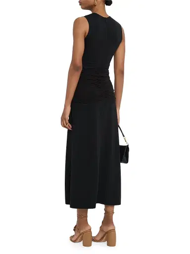 JBQ Women's Rory Jersey Tie-Front Midi-Dress - Black | Thumbnail 4 JBQ Women's Rory Jersey Tie-Front Midi-Dress - Black | Thumbnail 4