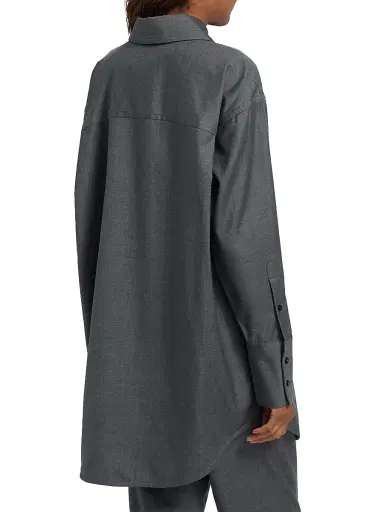 Co Women's Point Collar Wool Overshirt | Thumbnail 5 Co Women's Point Collar Wool Overshirt | Thumbnail 5