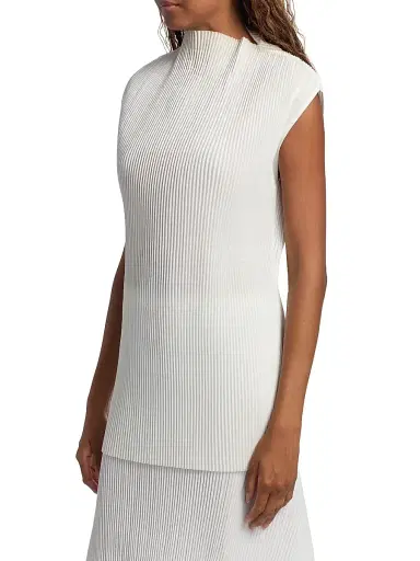 Co Women's Plissé Sleeveless Top | Thumbnail 4 Co Women's Plissé Sleeveless Top | Thumbnail 4
